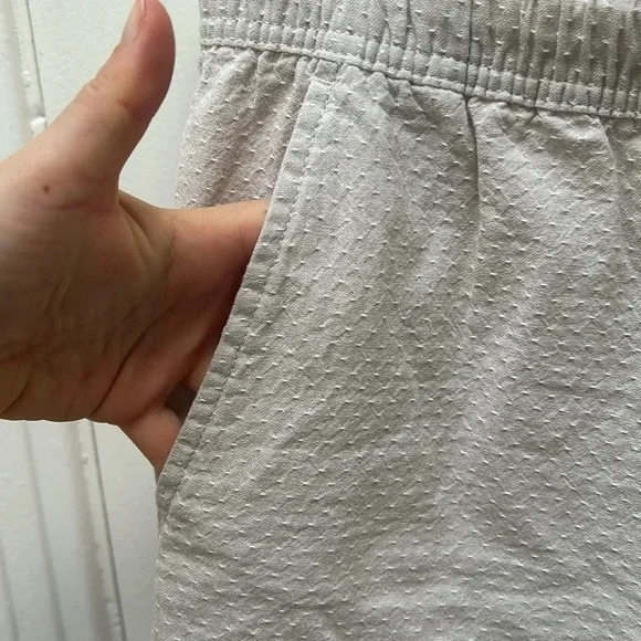 Tenth + Ocean - Men’s Linen Blend Shorts - Beige Khaki - Size:  Medium - Picture 5 of 7